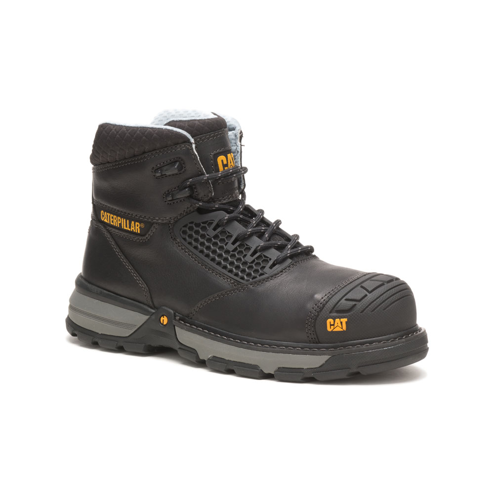 Caterpillar Excavator Superlite Cool Cct / Astm/Comp Toe Philippines - Mens Safety Boots - Black 69027ESQI